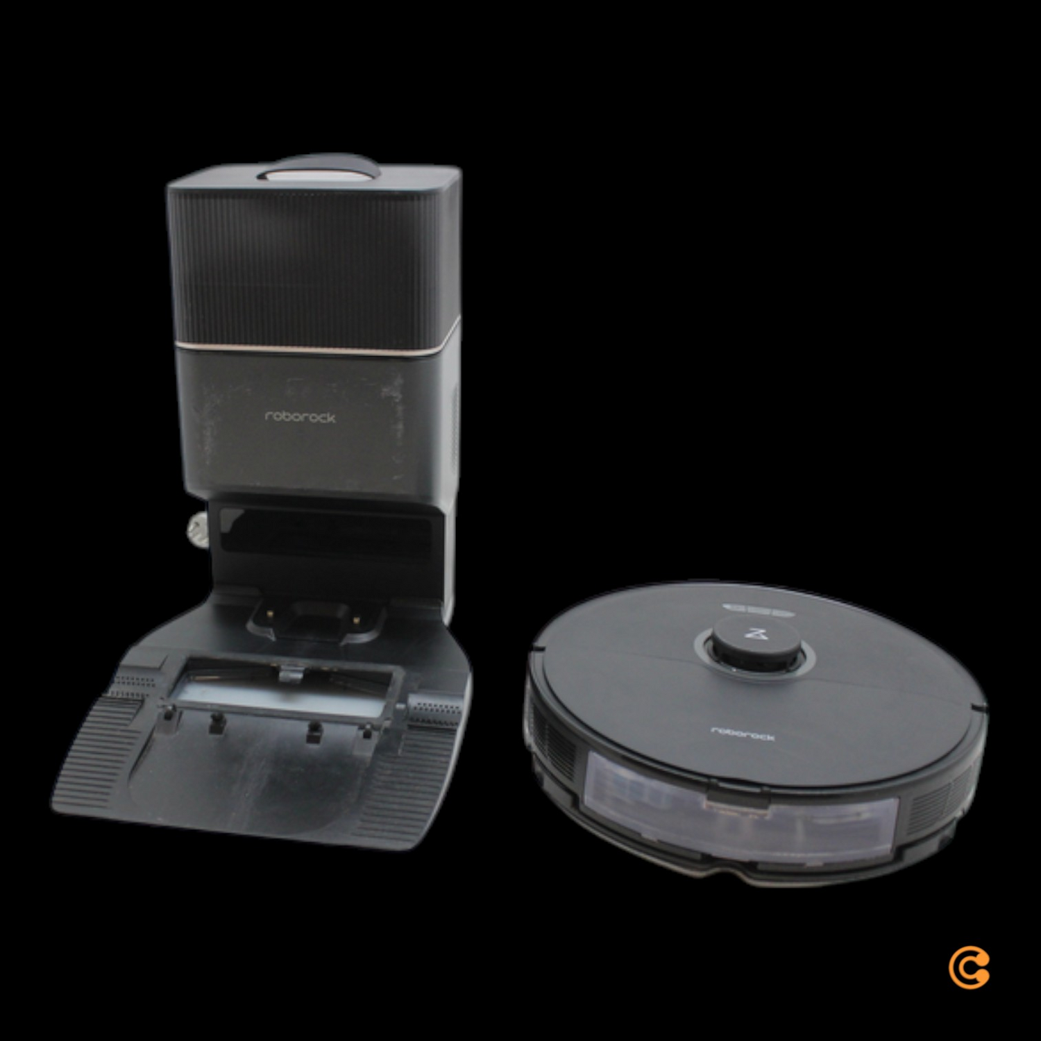 D-Ware Roborock S8+ Black Saug Und Wischroboter Schwarz Kompatibel Mit Defektware