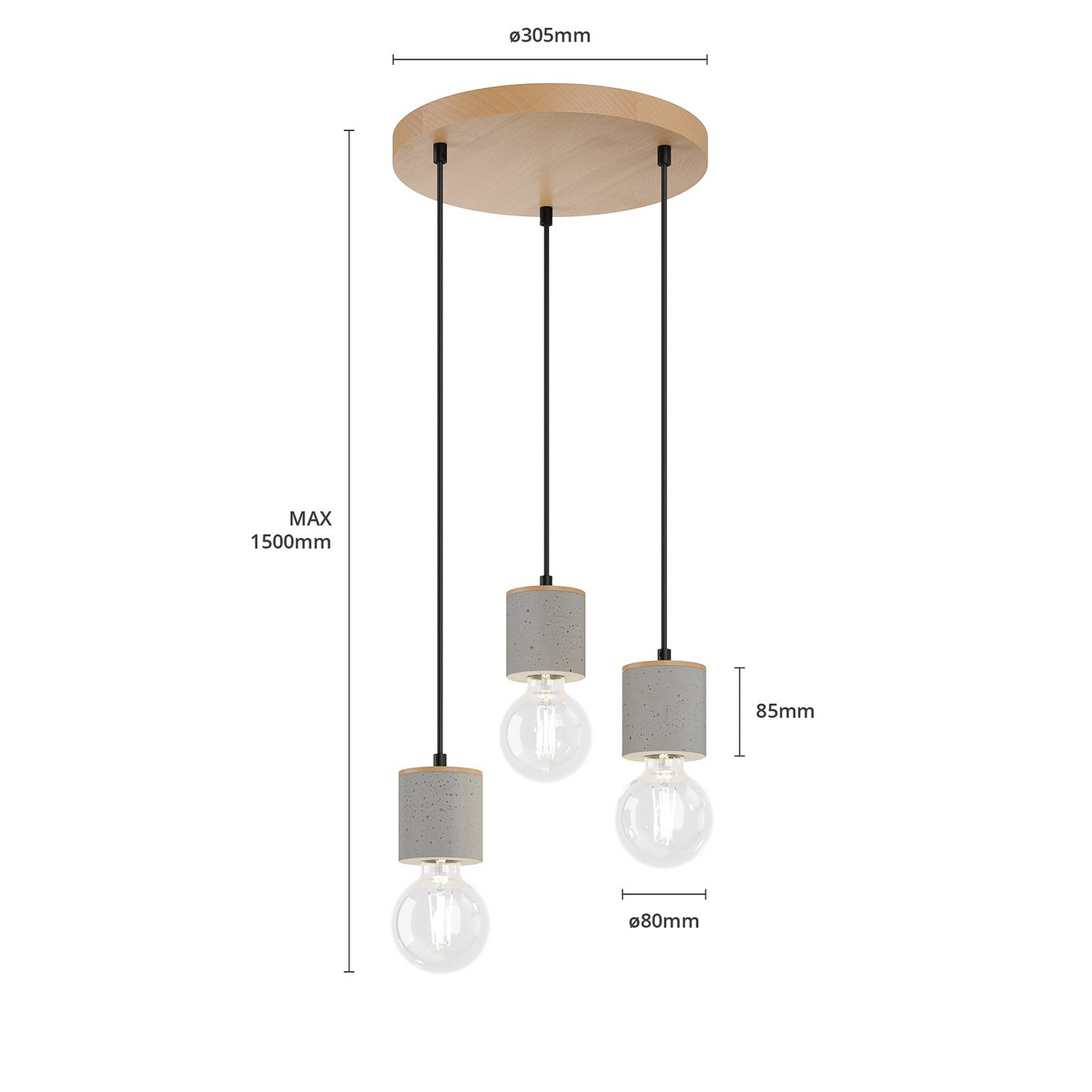 Envostar Jasper Hängeleuchte Hängelampe Deckenlampe Leuchte Rondell Lampe Licht B-Ware - 4251911723366