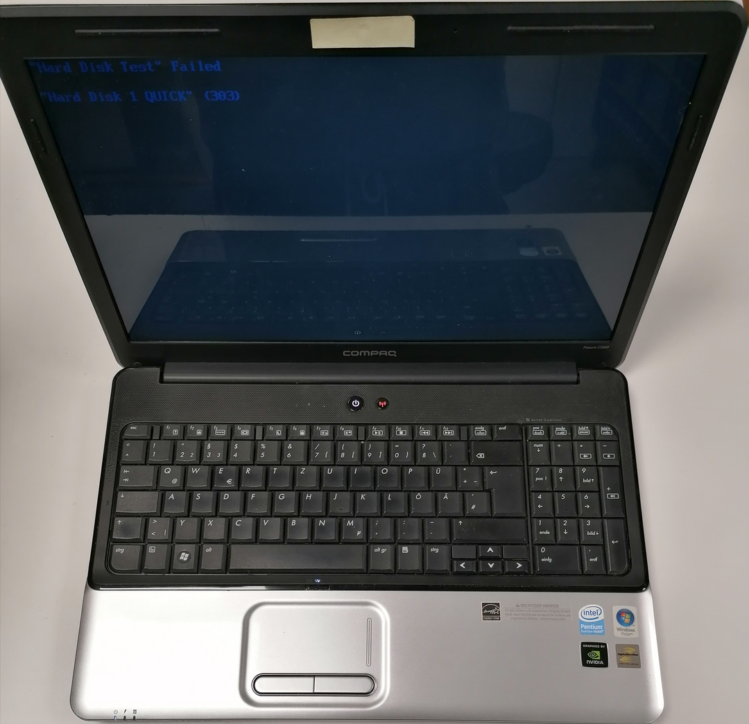 HP Compaq Presario CQ60-150EG Intel Pentium T3200 Laptop 39,6cm 15.6" SIEHE TEXT