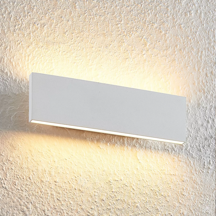 Lindby Ignazia LED-Wandleuchte 28 cm weiß Wandleuchte Deko-Wandlicht Flurleuchte