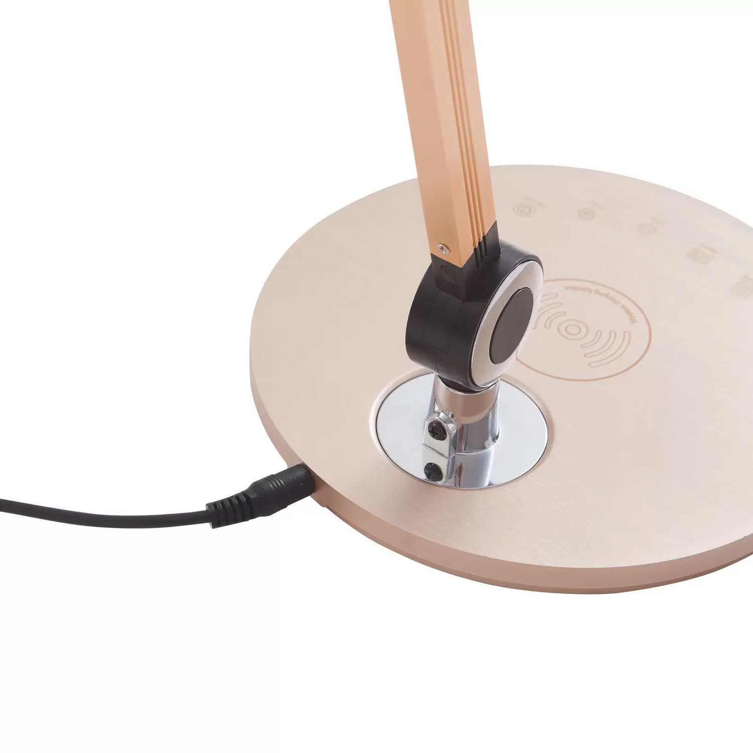 B-Ware Lindby Tischleuchte Schreibtischlampe Led Nyxaris Gold Metall Kabellose Lades50