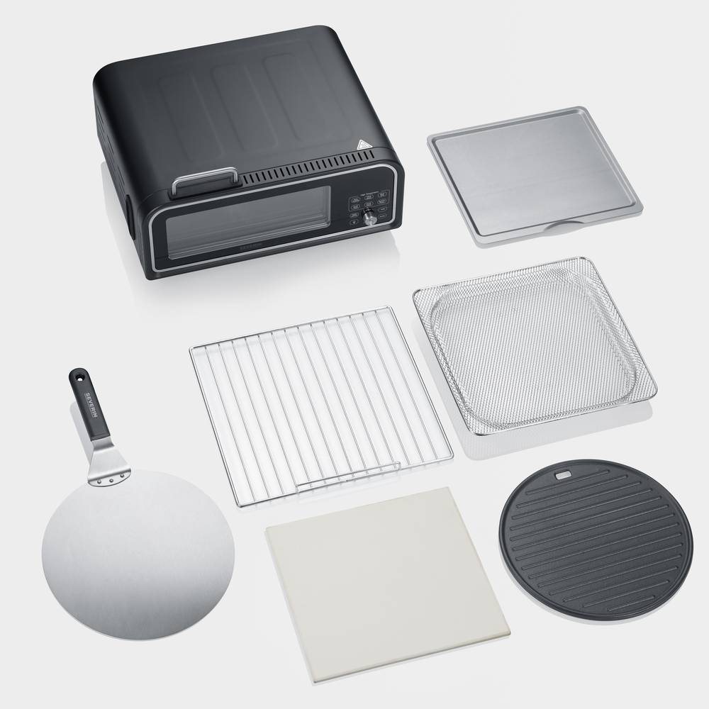 B-Ware Severin Serico Elektro Pizzaofen Ofen Display Pizzastein Timerfunktion58