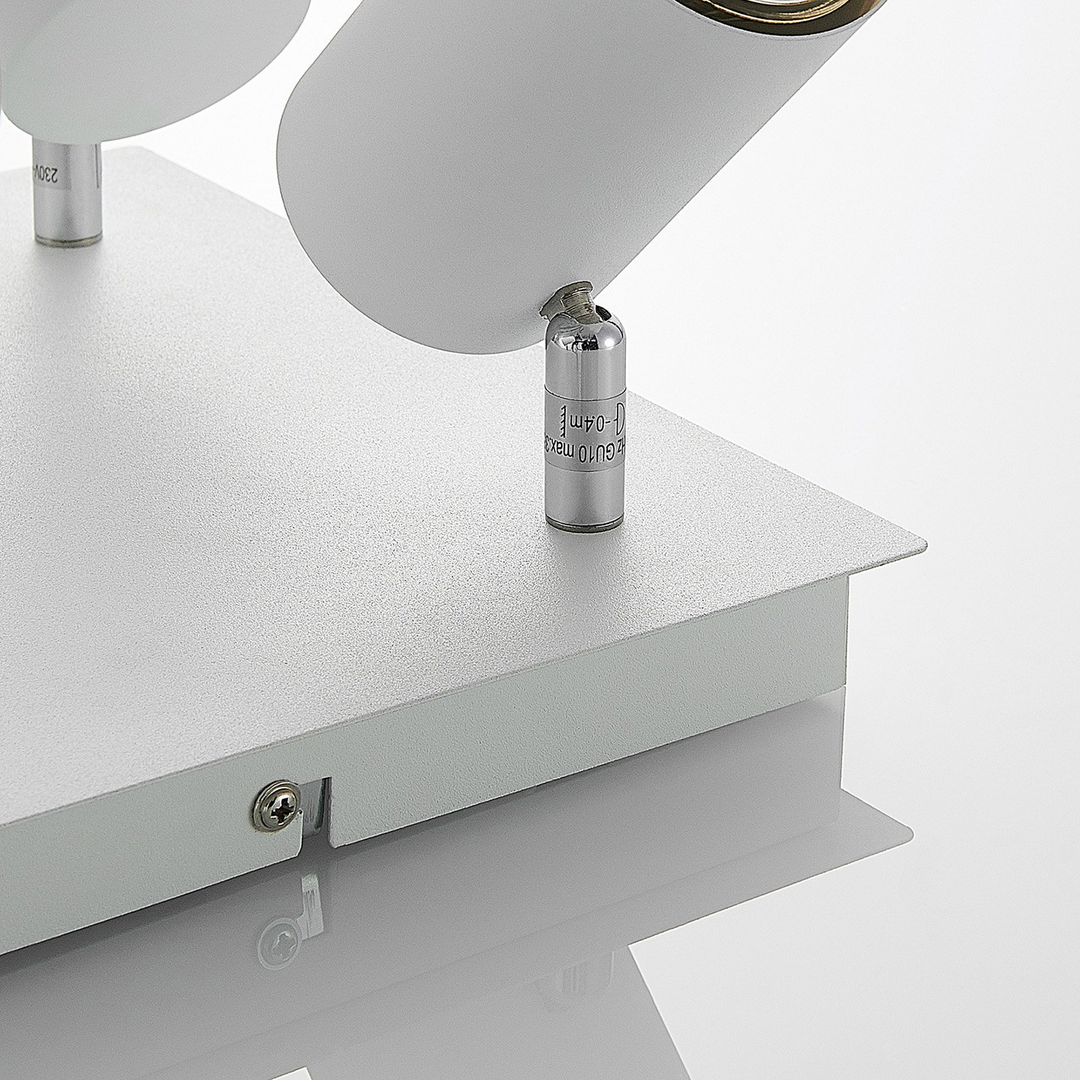 Lindby Joffrey Deckenlampe Wohnzimmerleuchte Deckenleuchte Dekolampe GU10 weiß
