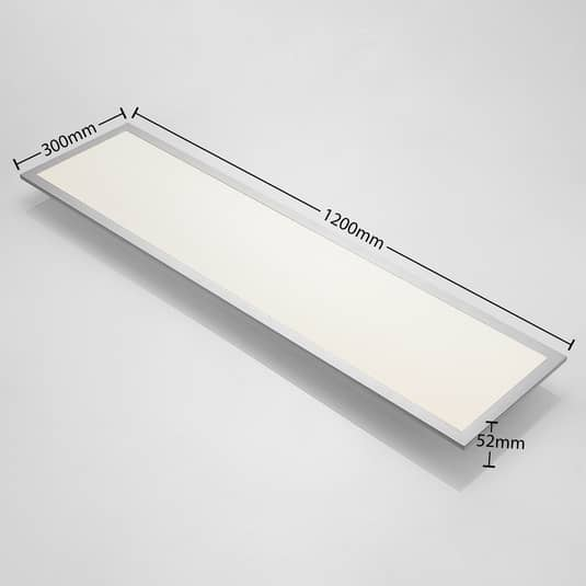 Prios Gelora LED-Panel Deckenlampe Deckenleuchte Lampe Leuchte CCT 120x30 cm LED