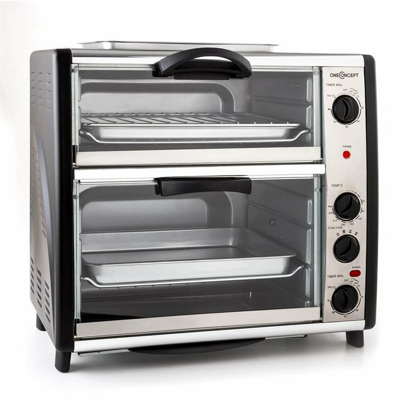 oneConcept Minibackofen Miniofen Backen  Toasten Grillen All-You-Can-Eat 42L