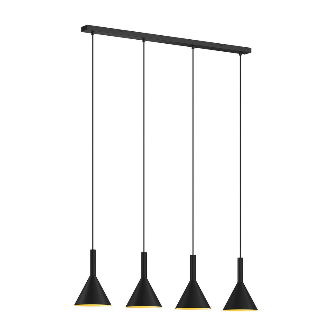Arcchio Tadej Pendelleuchte Hängeleuchte Deckenlampe Lampe 4 Fl E27 Schwarz G986 B-Ware - 4251096576313