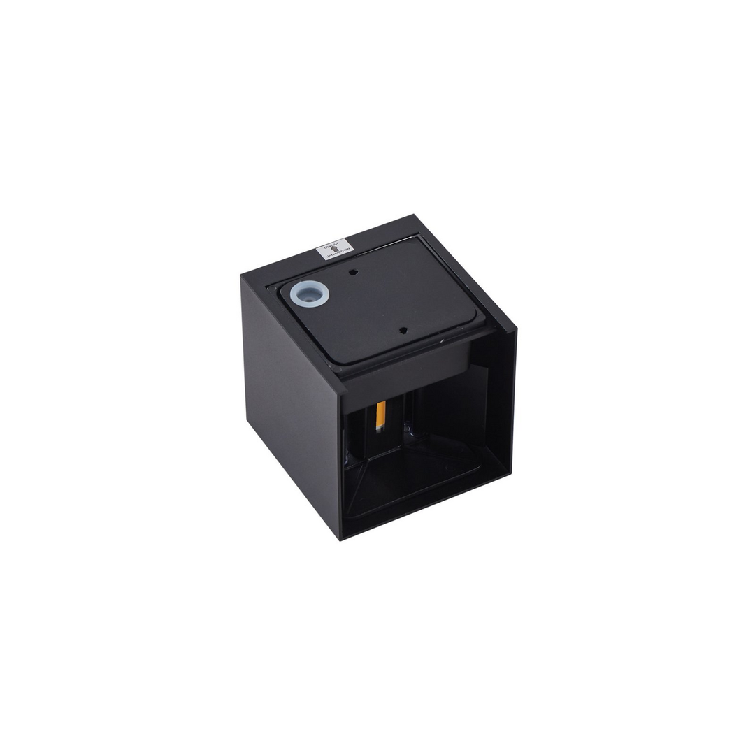 Lindby Led Außenwandleuchte Nivar Eckig Schwarz Metall Wandleuchte Lampe Spot B-Ware