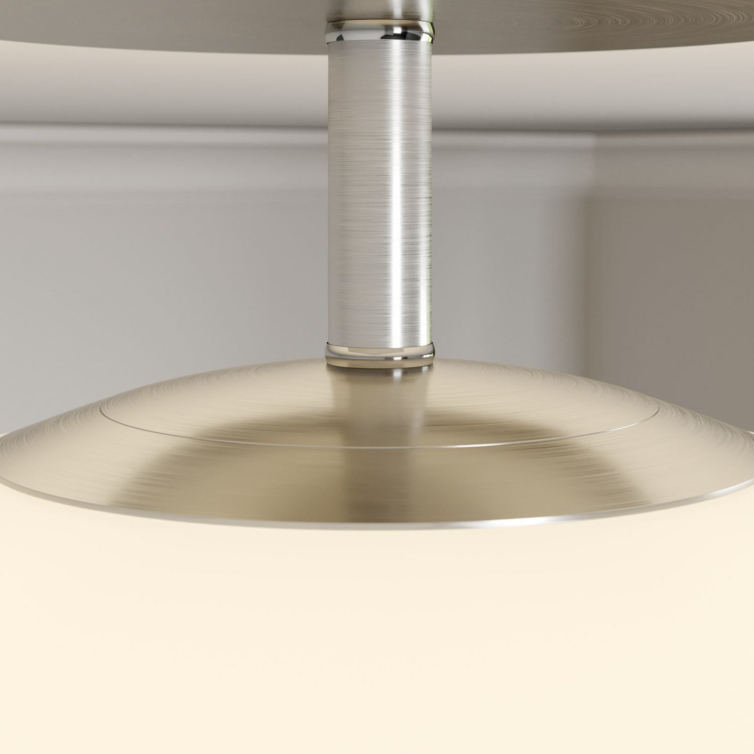 B-Ware Lindby Sonika Deckenlampe Deckenlampe Lampe Wohnzimmerlampe Leuchte E27 Nickel