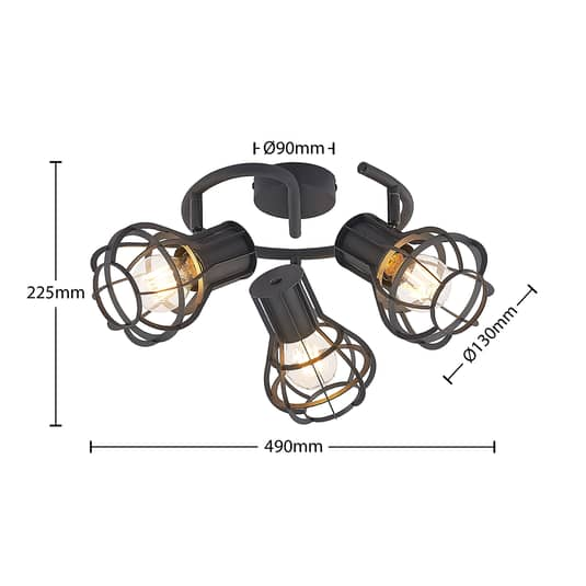 Lindby Nurja Deckenleuchte Rondell Deckenlampe Deckenlicht Leuchte Lampe Licht