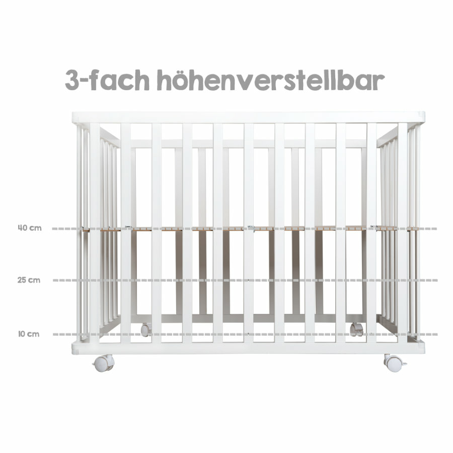 B-Ware Roba Laufgitter Krabbelgitter Auslaufgitter Sperrgitter 100 X 75 Cm Style Grau