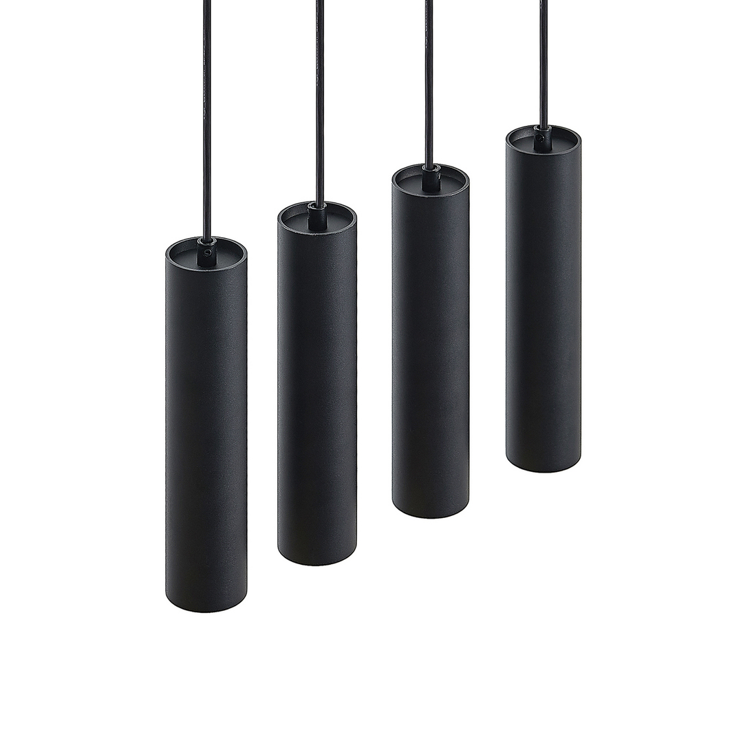 Prios Neliyah Hängeleuchte Deckenlampe Pendelleuchte Gu10 Rund Schwarz 4 Flg B-Ware - 4251911711608