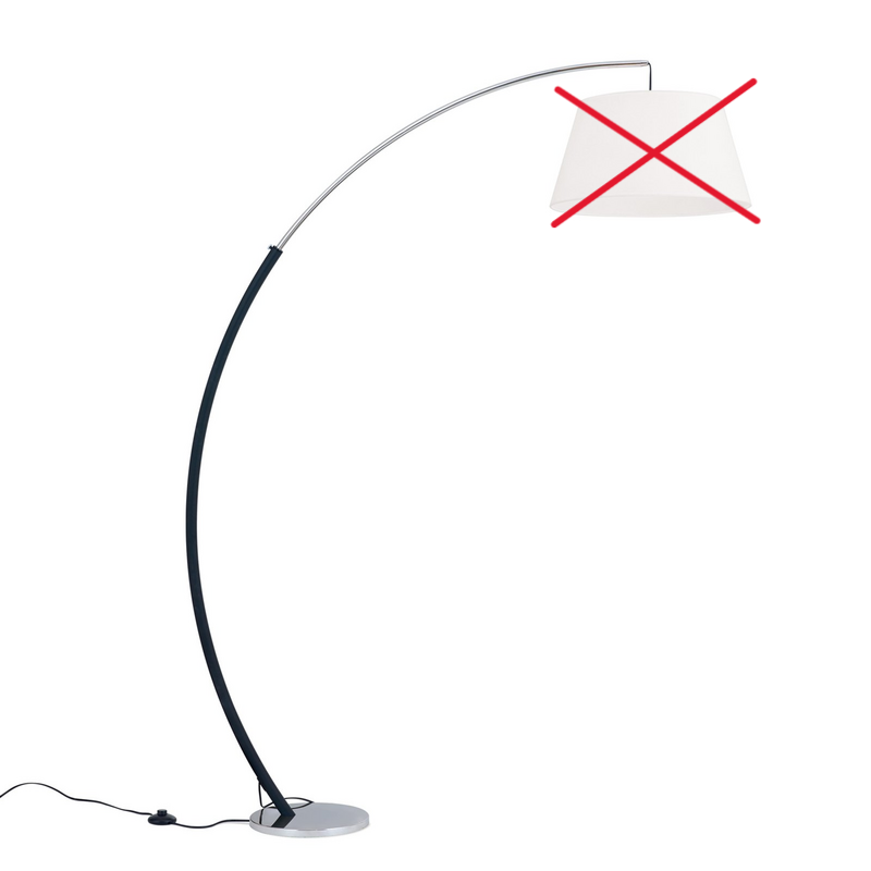 Philipp Bogenleuchte mit Stoffschirm Bogenlampe Leuchte Lampe SIEHE TEXT/FOTO