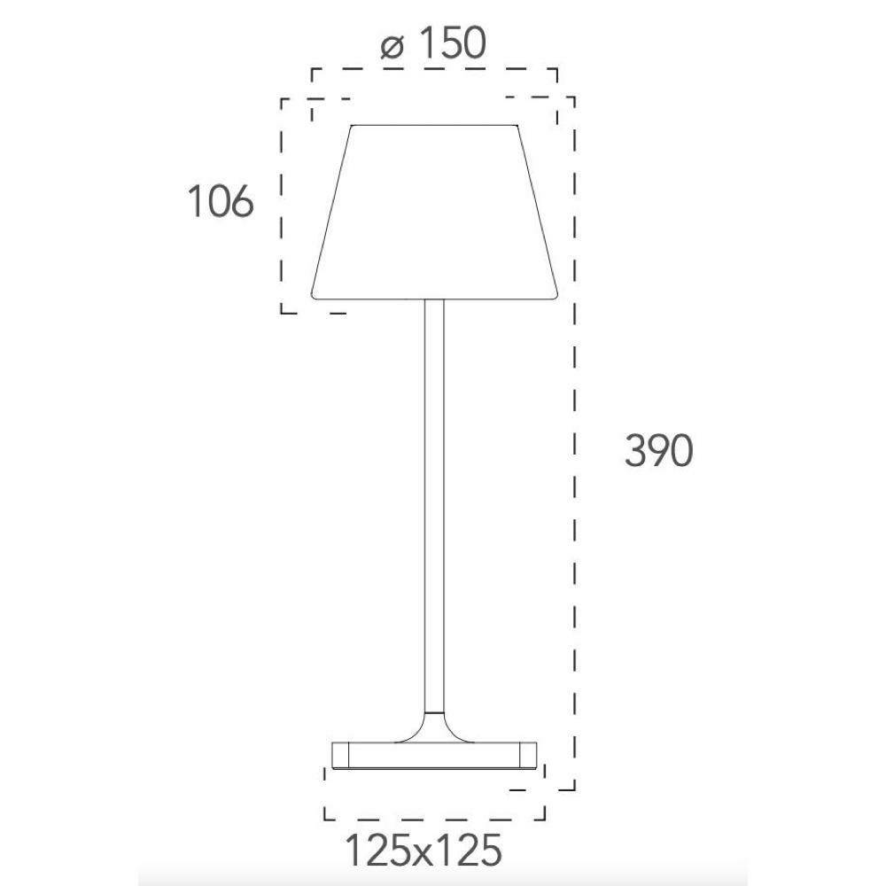 ECO-Light LED-JAMMIN-L-NER JAMMIN Außentischleuchte 1.5 W Warmweiß Leuchte Licht