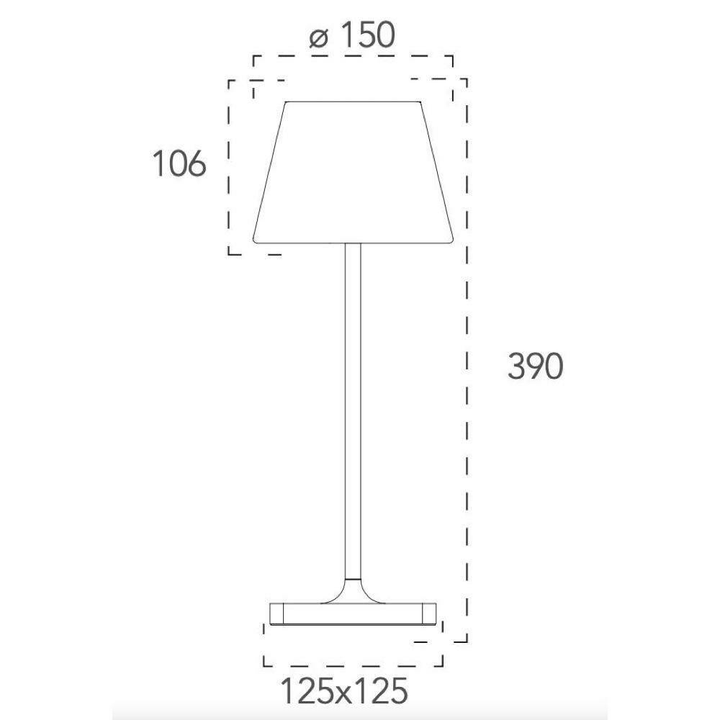 ECO-Light LED-JAMMIN-L-NER JAMMIN Außentischleuchte 1.5 W Warmweiß Leuchte Licht