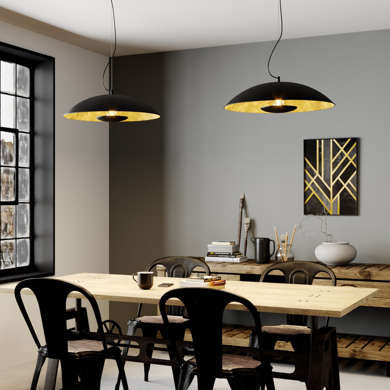 Lindby Pendelleuchte Emilienne Deckenlampe Hängeleuchte Lampe1 Flmg E27 Schw520 B-Ware