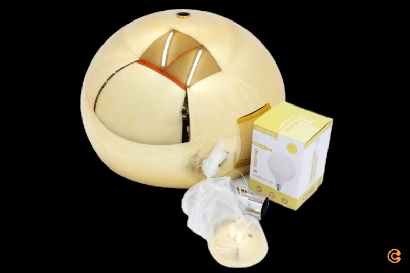 Kartell FL/Y LED-Pendellampe Hängeleuchte Hängelampe Leuchte Lampe gold glänzend