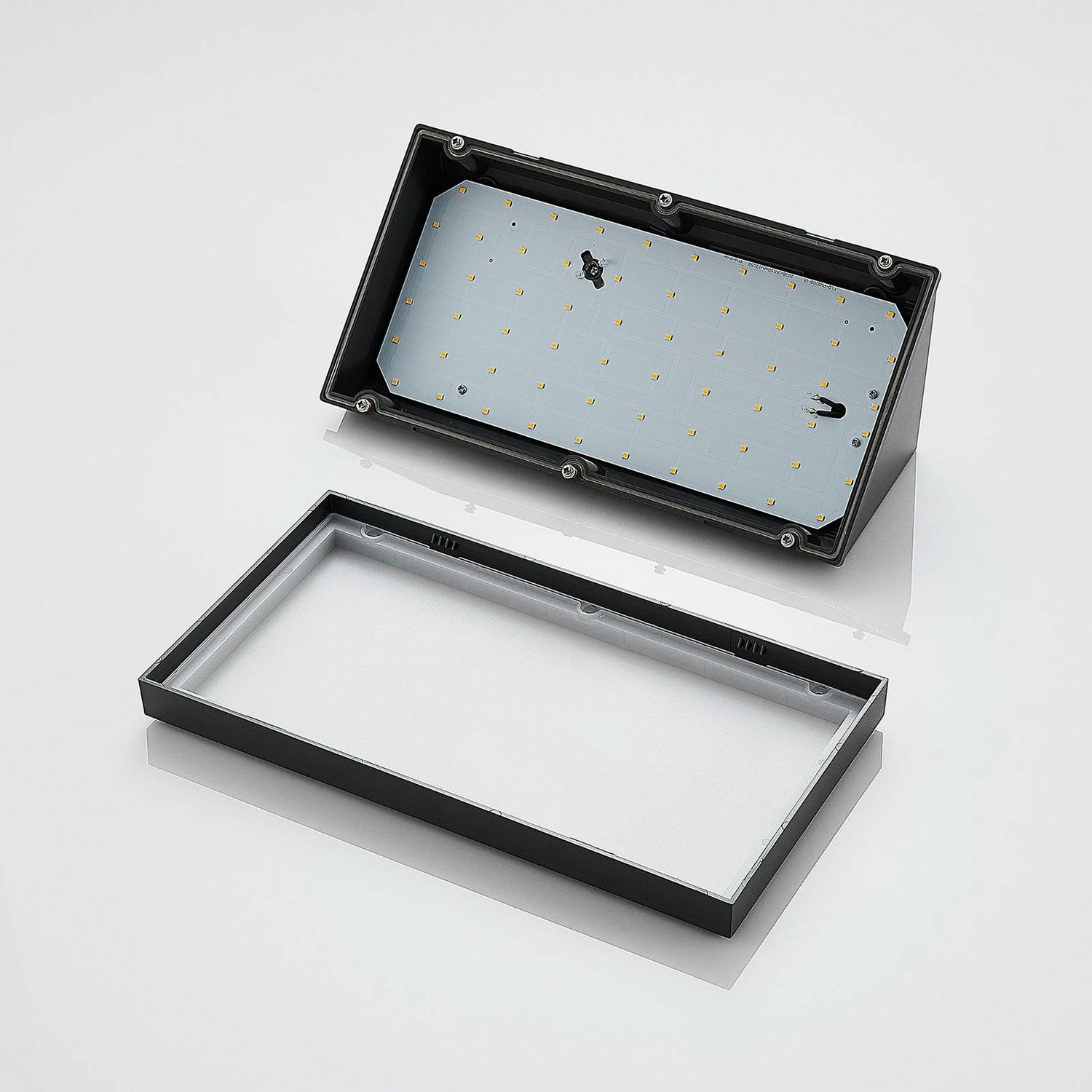 B-Ware Lindby Led Außenwandleuchte Abby Wandleuchte Wandlampe Leuchte 18 W Dunkelgra380