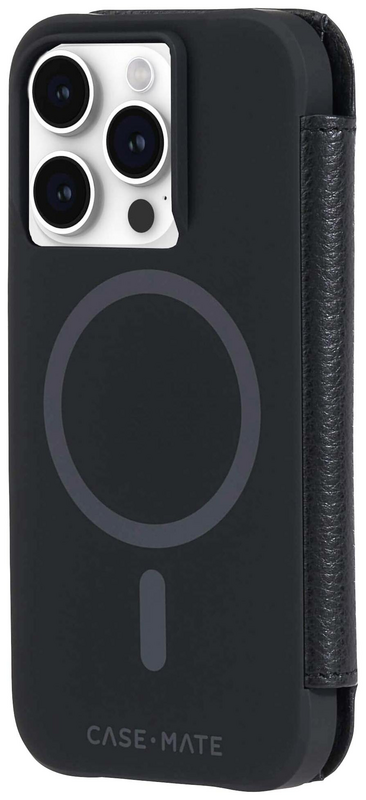 CASEMATE Wallet MagSafe Booklet Apple iPhone 15 Pro Schwarz MagSafe kompatibel
