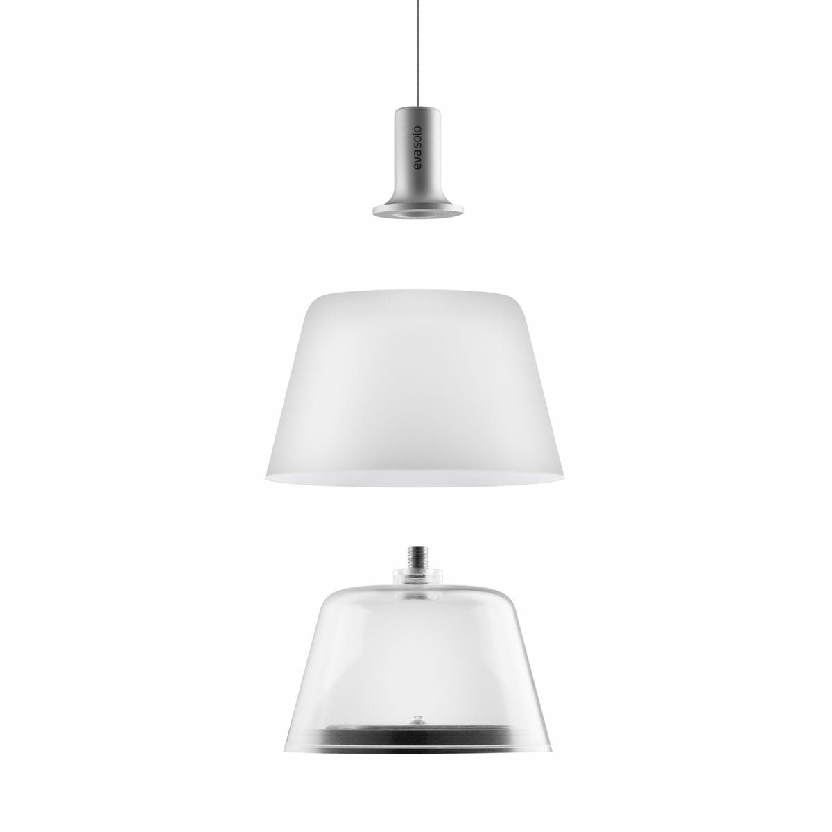 B-Ware Eva Solo Sun Light Led Solarpendelleuchte Pendelleuchte Hängeleuchte Weiß Silber