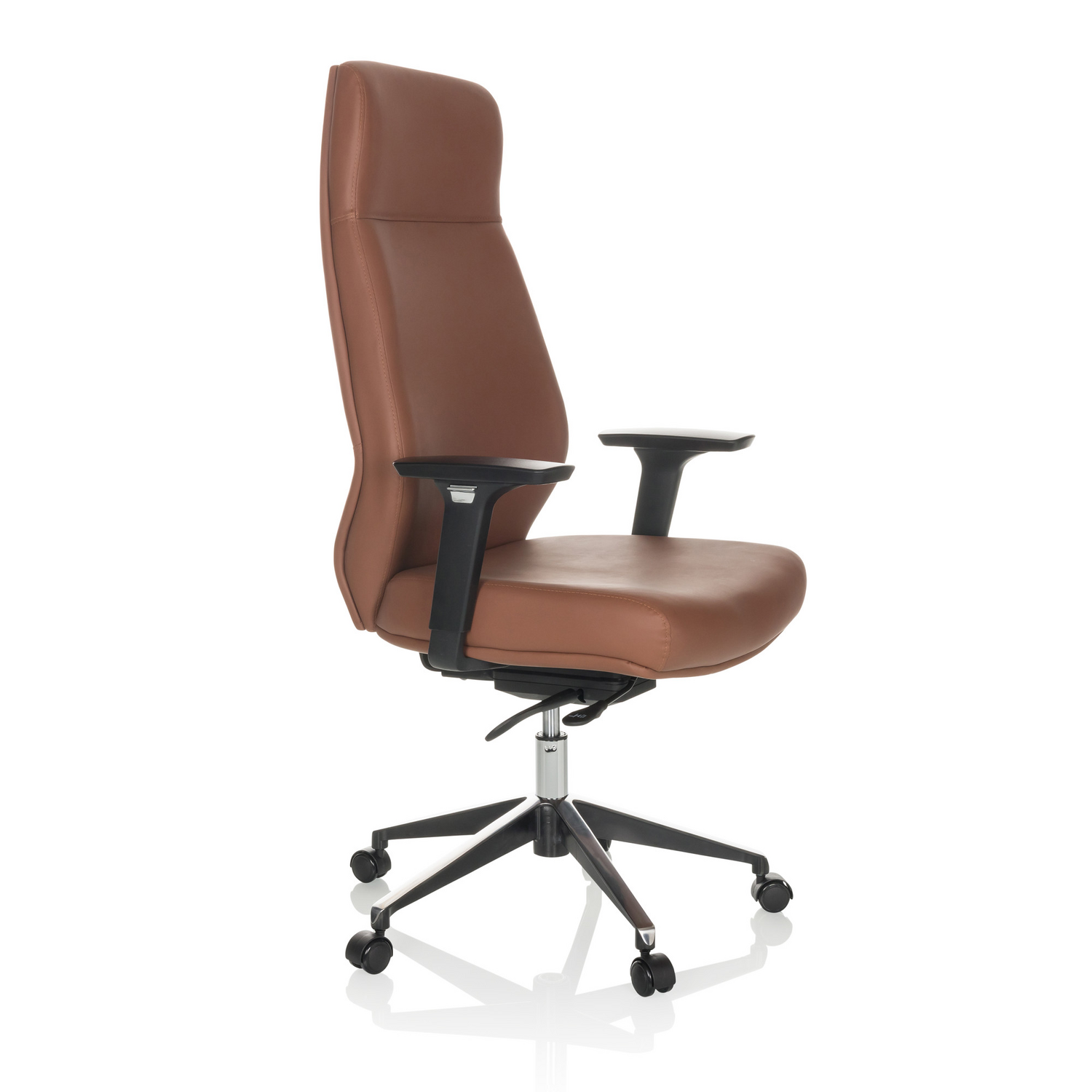 Hjh Office Bürostuhl Chefsessel Vitoro Eco Schreibtischstuhl Kunstleder Braun B-Ware - 4064323035879