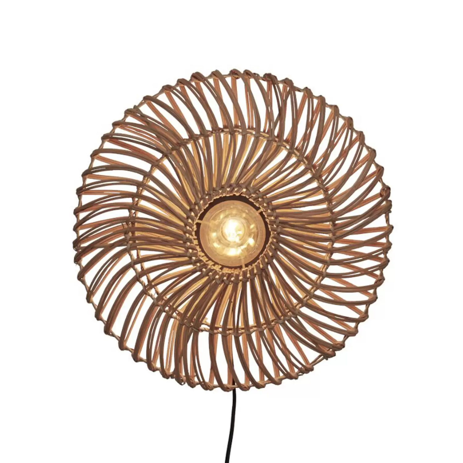 Applique murale GOOD &amp; MOJO Zanzibar Ø 40 cm, éclairage naturel, spot E27
