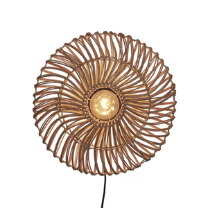 B-Ware Good & Mojo Zanzibar Wandleuchte ø 40 Cm Natur Wandlampe Lampe Leuchte Spot E27