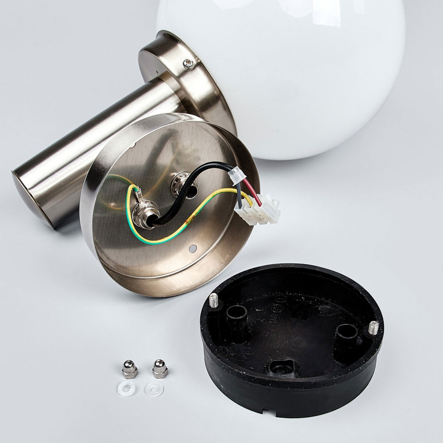 B-Ware Lindby Edelstahl Außenwandleuchte Nada Außenleuchte Wandleuchte Bewegungsmeld55