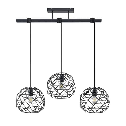 Lindby Paridimo Hängelampe Hängeleuchte Pendellampe Lampe Leuchte Stahl 3 Flg.   B-Ware - 4251911737950
