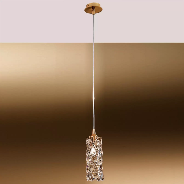 Vergoldete Hängeleuchte Charlene Hängelampe Pendellampe Pendelleuchte Lampe G9 B-Ware - 9003090225620