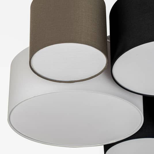 B-Ware Lindby Lettie Deckenleuchte Deckenlampe Deckenlicht Leuchte Aus Textil 5 Flam112