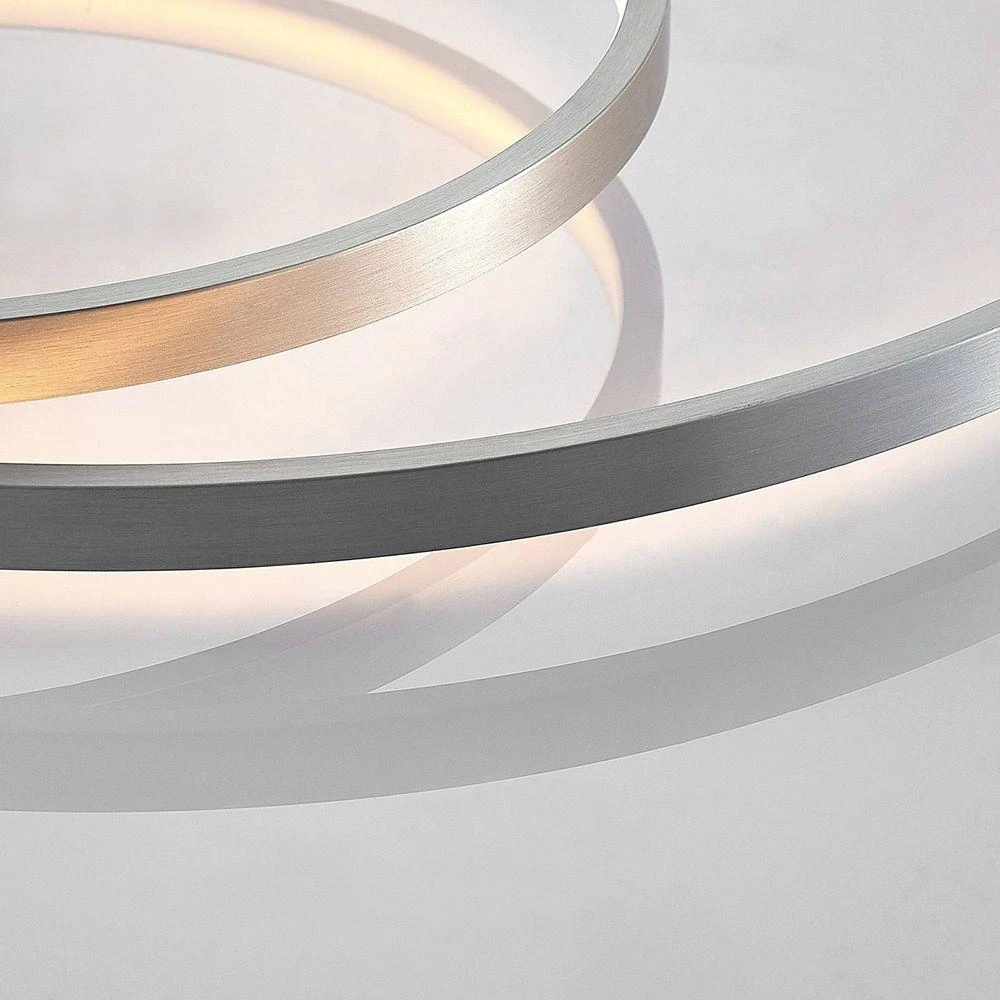 Lindby Nerwin Led Deckenlampe Deckenleuchte Lampe Leuchte Licht 30 W Alu Chrom B-Ware - 4251096574012