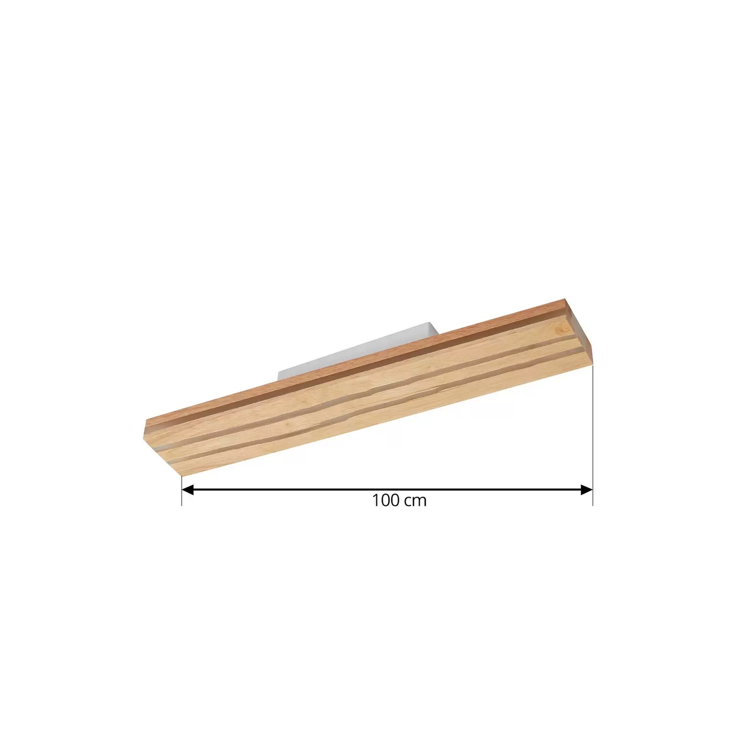 B-Ware Lucande Led Deckenleuchte Silja Holz 100 Cm Deckenlampe Lampe Leuchte Spot Licht