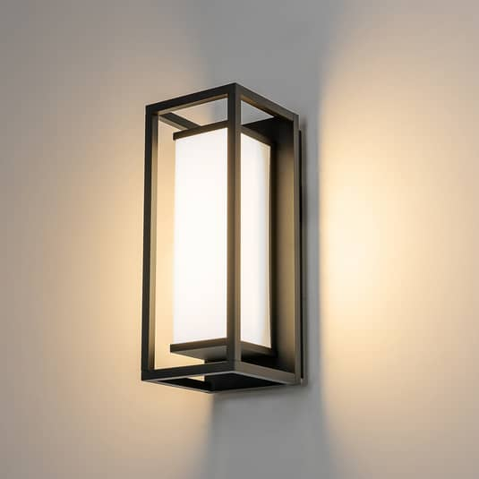 Lucande Banetti LED-Außenwandleuchte Wandleuchte Wandlampe Wandlicht Lampe 3454
