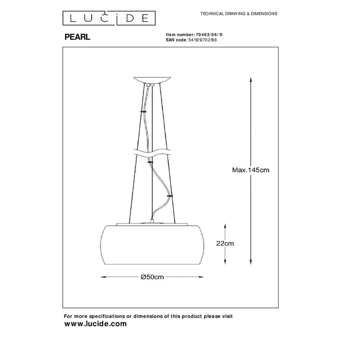 Lucide Hängeleuchte Pearl Pendelleuchte Lampe Deckenlampe Leuchte Deckenlampe