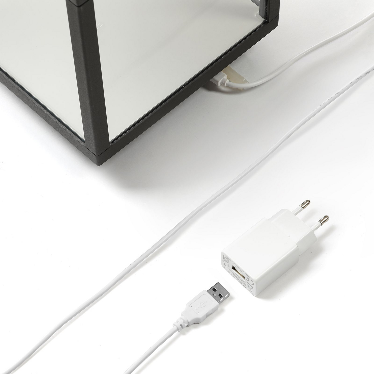 B-Ware Lucande Tischleuchte Akku Lampe Led Cube Graphitgrau Aluminium Glas Dimmbar Warm