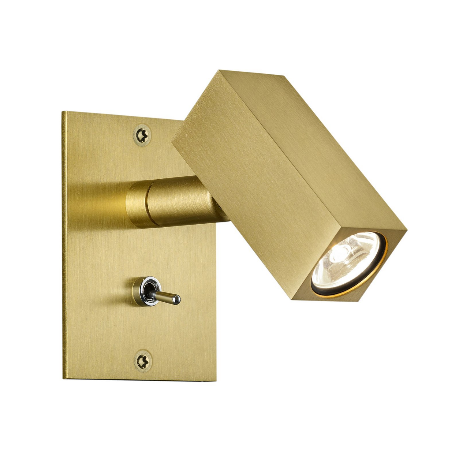 Baulmann 64.502 Led Wandleuchte Wandleuchte Wandlampe Wandlicht Eckig Messing B-Ware - 1570068