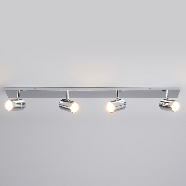 Lindby Dejan 4 Flammige Badleuchte Badlampe Lampe Leuchte Deckenlampe Silber B-Ware - 6291106550894