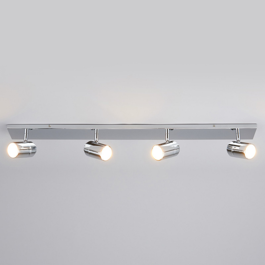 Lindby Dejan 4 Flammige Badleuchte Badlampe Lampe Leuchte Deckenlampe Silber B-Ware - 6291106550894