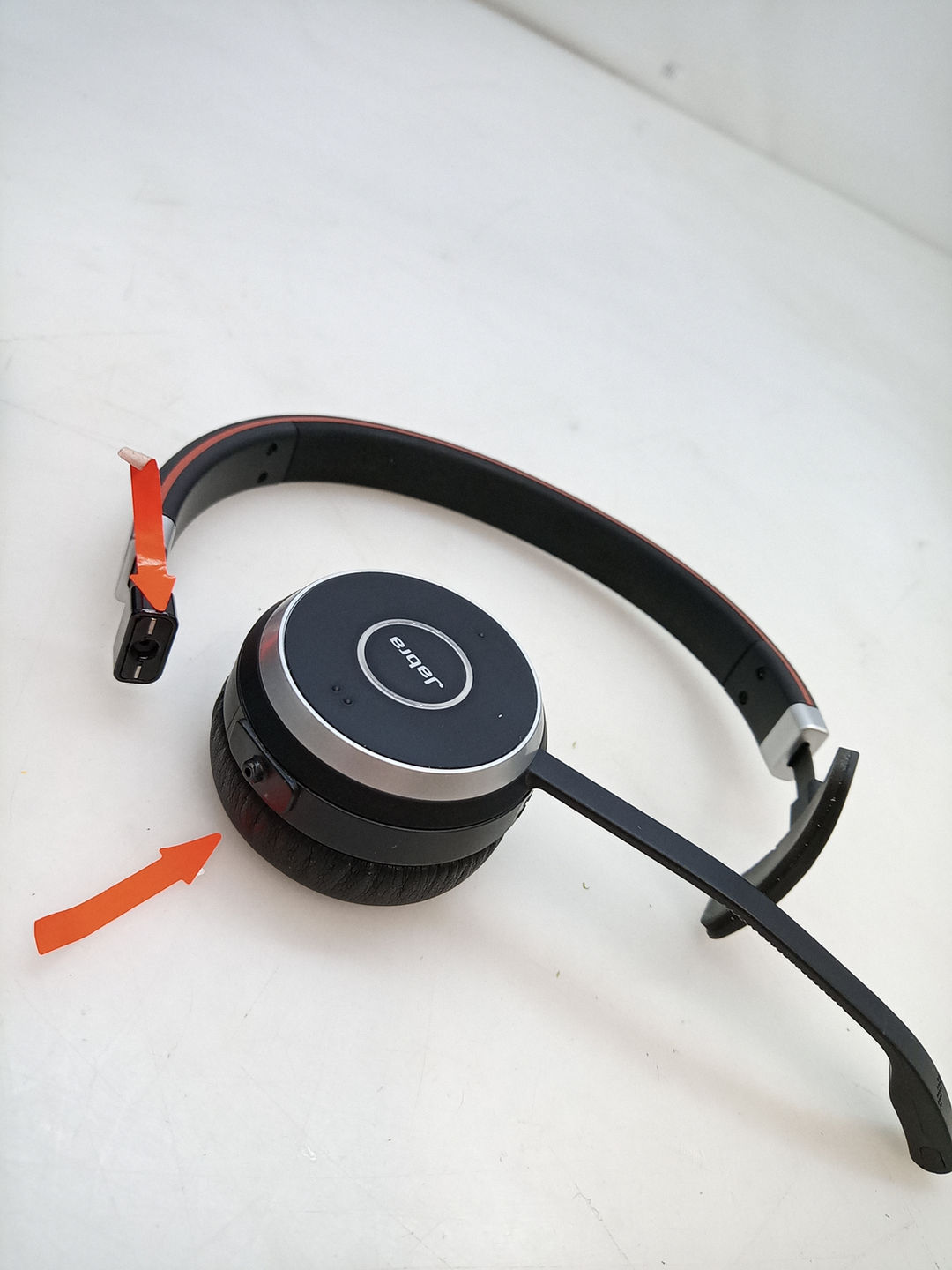 Jabra Evolve 65 MS Telefon On Ear Headset Kopfhörer Mikrofon DEFEKTWARE