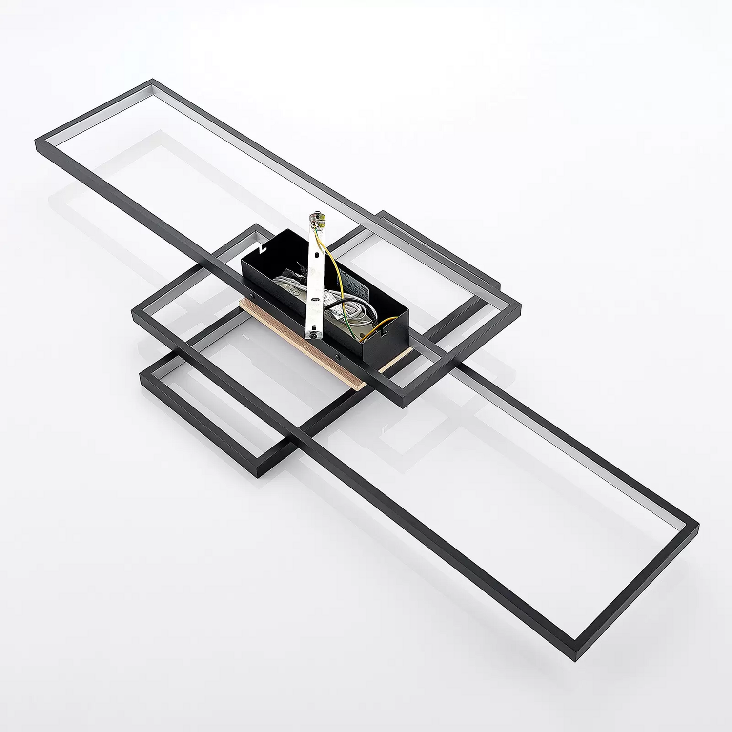 Lindby Emiljan Led Deckenlampe Deckenlampe Deckenlicht Flurlampe Schwarz Matt B-Ware - 12753289724463