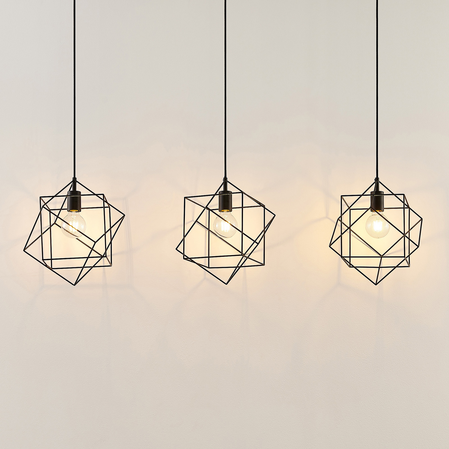 Lindby Finnigan Hängeleuchte Gitterschirm Deckenlampe Deko Pendelleuchte E27 B-Ware - 4251096585261