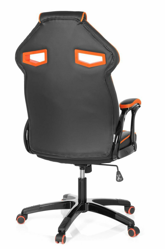 Hjh Office Gaming Stuhl Bürostuhl Guardian Schwarz Orange Kunstleder B-Ware - 4251084654344