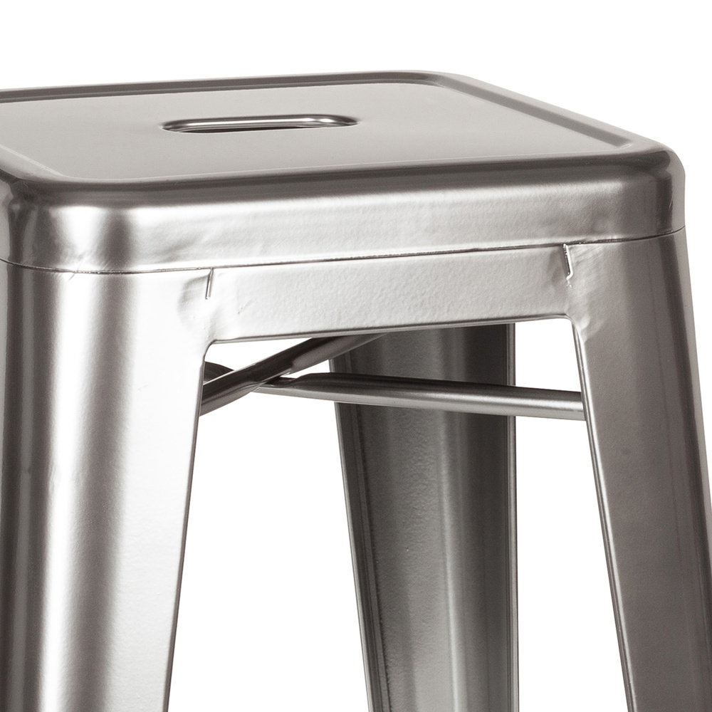 Hjh Office Barhocker Vantaggio High Metallic Platin Hocker Sitzhocker Möbel B-Ware - 4251084662332