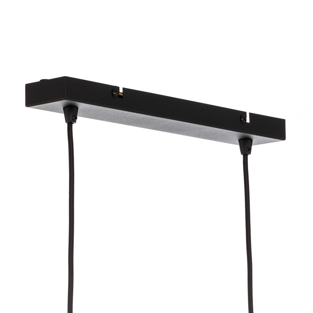 Lindby Hängeleuchte Anito schwarz/gold Metall 100cm E27 Deckenleuchte Lampe Spot