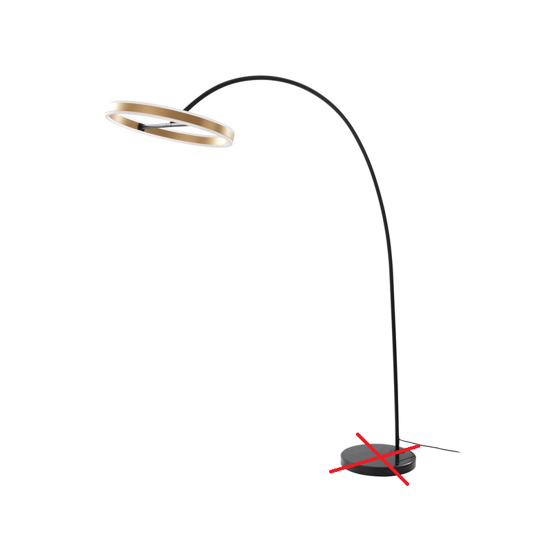 Lucande Yekta LED-Bogenstehlampe Stehlampe Stehleuchte Leuchte SIEHE TEXT/FOTO