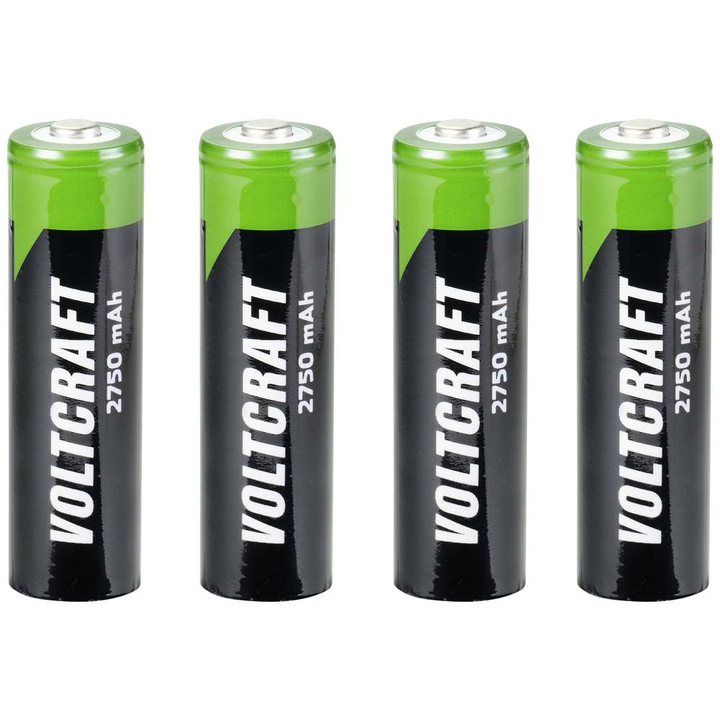 VOLTCRAFT HR06 SE Mignon AA Akku NiMH 2750 mAh 1.2 V 4er Set Batterie952