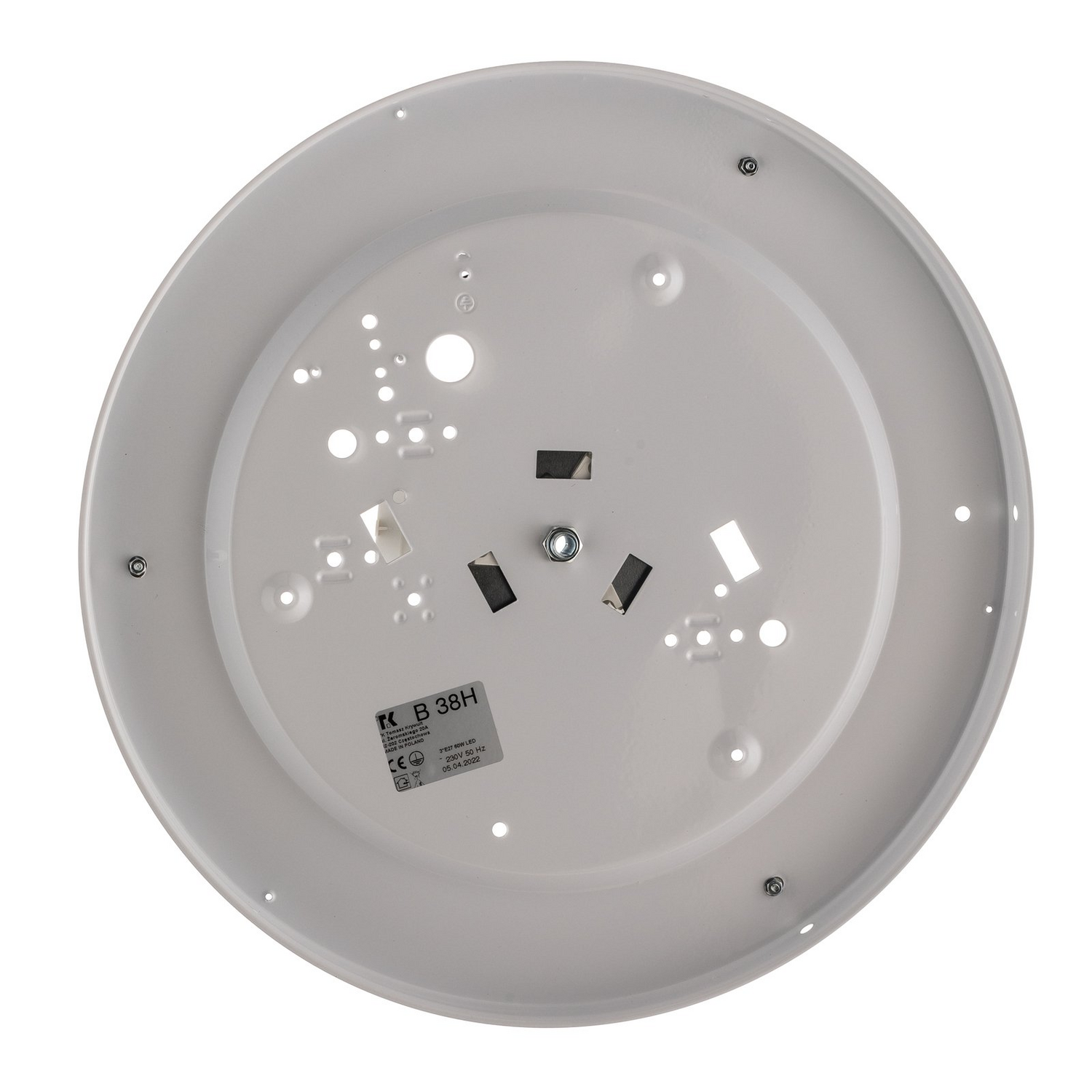 B-Ware Rondo Deckenleuchte Lampe Schwarz Hauptlicht Deckenlampe ø 50 Cm Leuchte Led 226