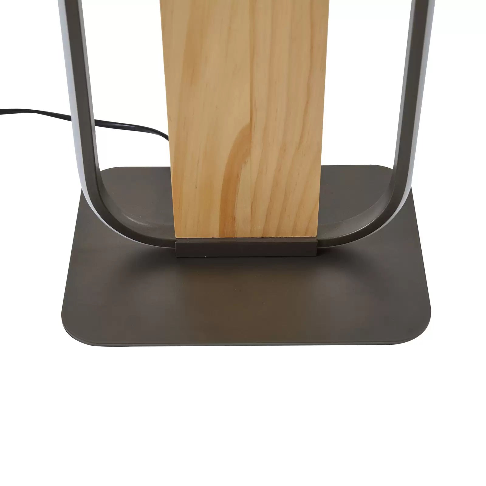 Lindby Stehleuchte Standlampe LED Romilda grau Holz Schalter Kabel 122 cm - 4251911794441