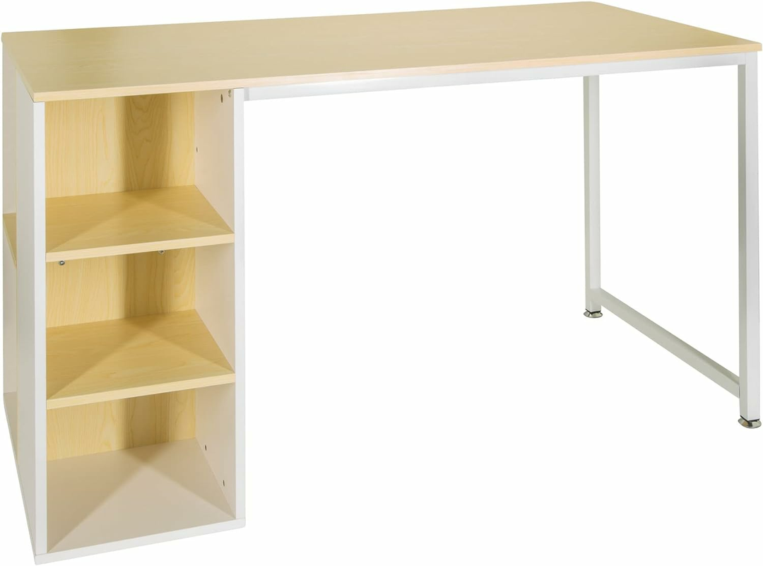 Hjh Office Schreibtisch Computertisch Workspace H Ii 120x60 Cm Weiß Eiche