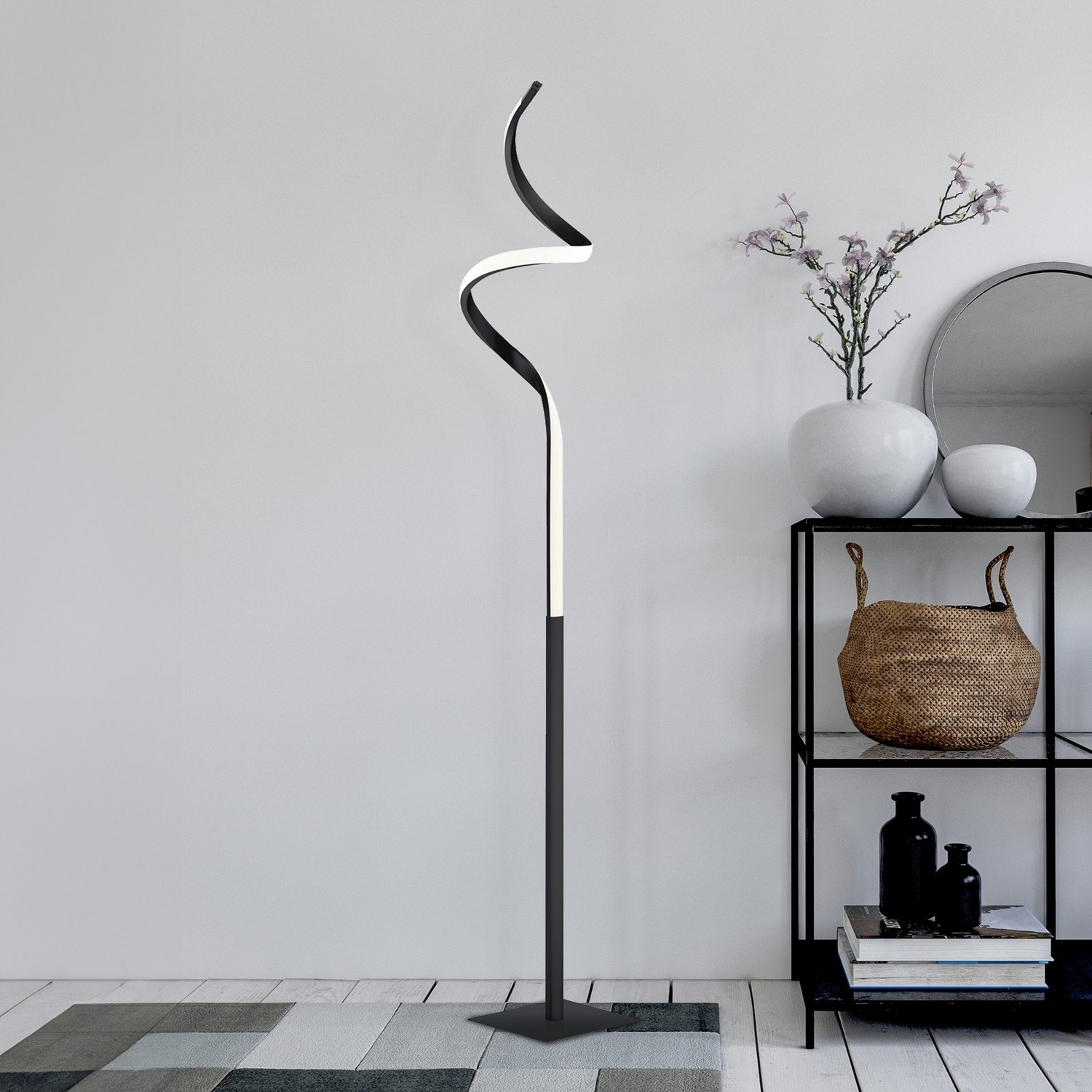 B-Ware Reality Course Stehlampe Stehleuchte Bodenleuchte Wohnzimmer Schlafzimmer Black